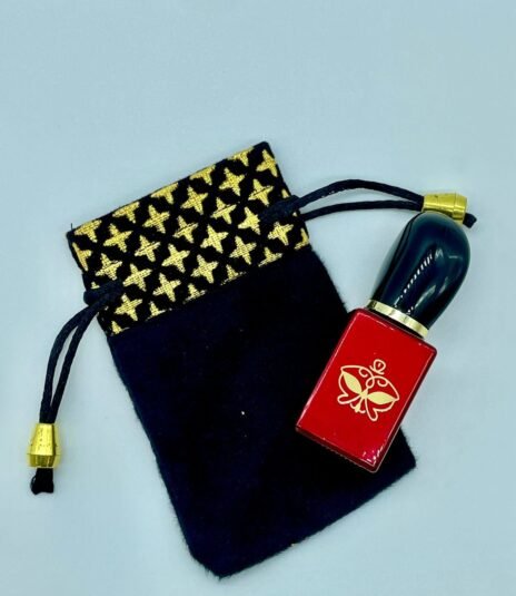 12 ml si style fancy attar bottle with fancy pouch (Red)