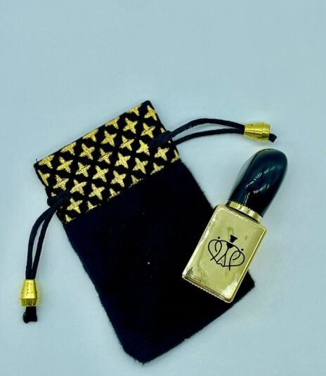 12 ml si style fancy attar bottle with fancy pouch (Gold)