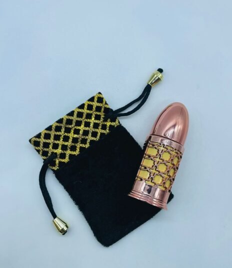 12 ml fancy bullet style attar bottle with fancy pouch