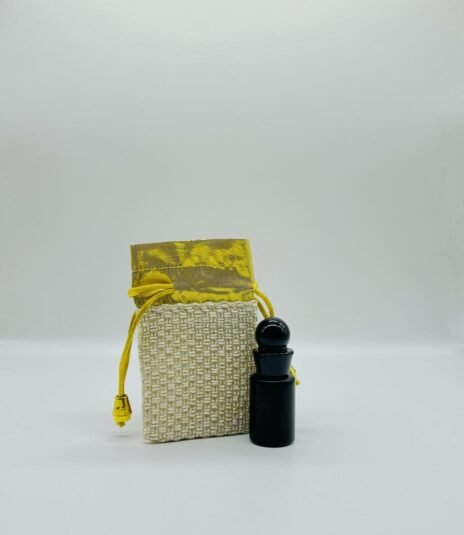 6 ml jet black fancy attar bottle with fancy pouch