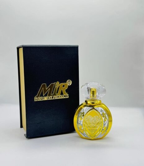 50 ml gold colour plated fancy perfume bottle with fancy gifting box