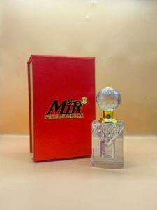 12 ml violet white crystal attar bottle with fancy gifting box