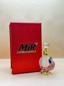 12 ml peacock type beautiful attar bottle with fancy gifting box (pink)