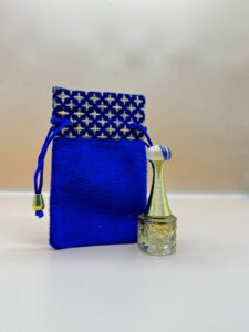 6 ml jadore type cap attar bottle with fancy pouch