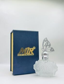 50 ml beautiful flower style\ butterfly cap perfume bottle with fancy gifting box (silver)