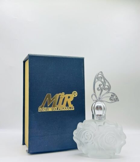 50 ml beautiful flower style\ butterfly cap perfume bottle with fancy gifting box (silver)