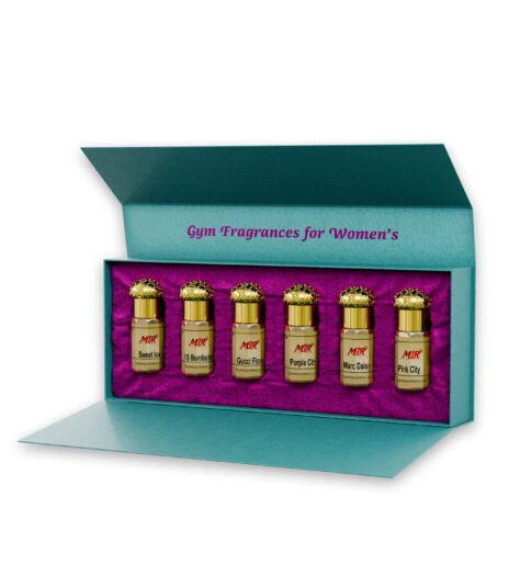 Pack of 6 world-class Gym Wear Fragrances for women