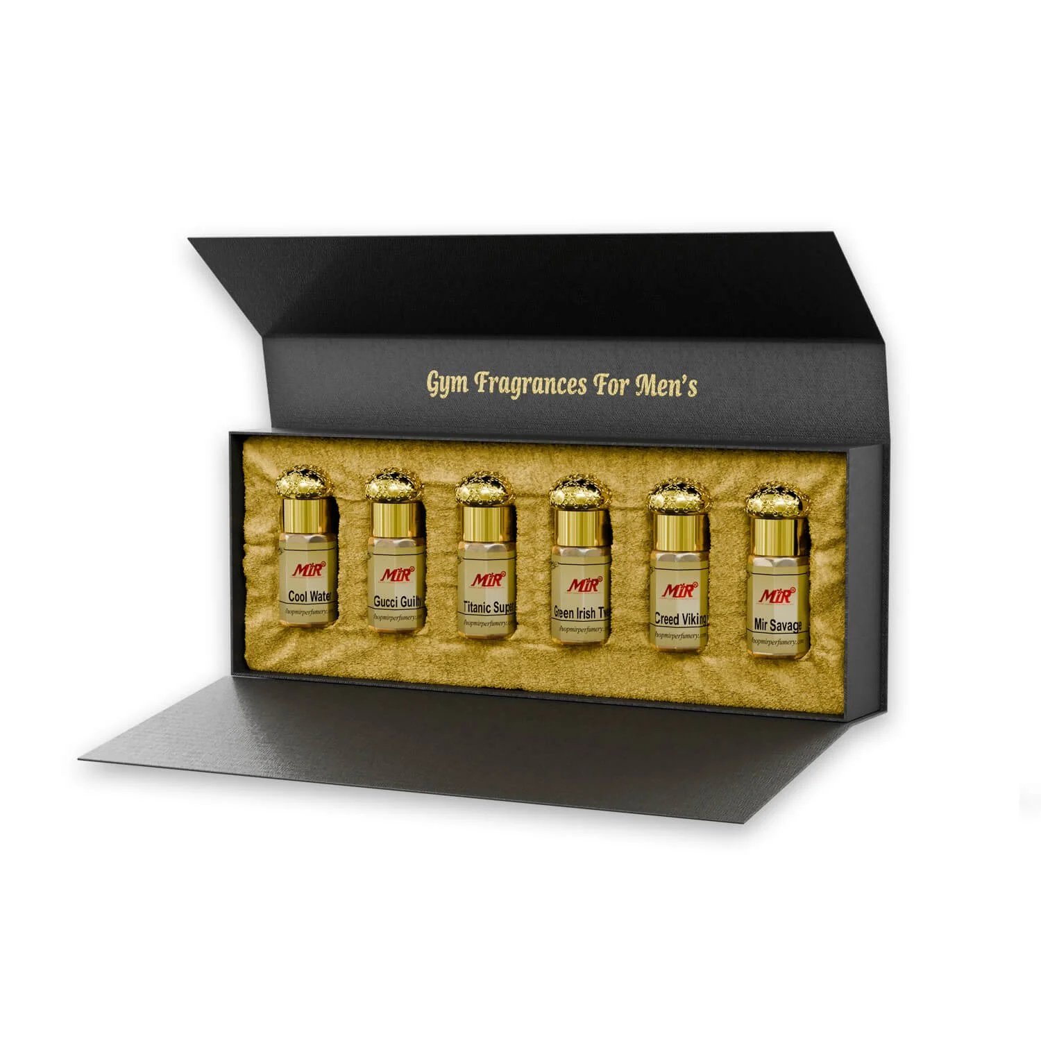 Pack of 6 world-class Gym Wear Fragrances for men