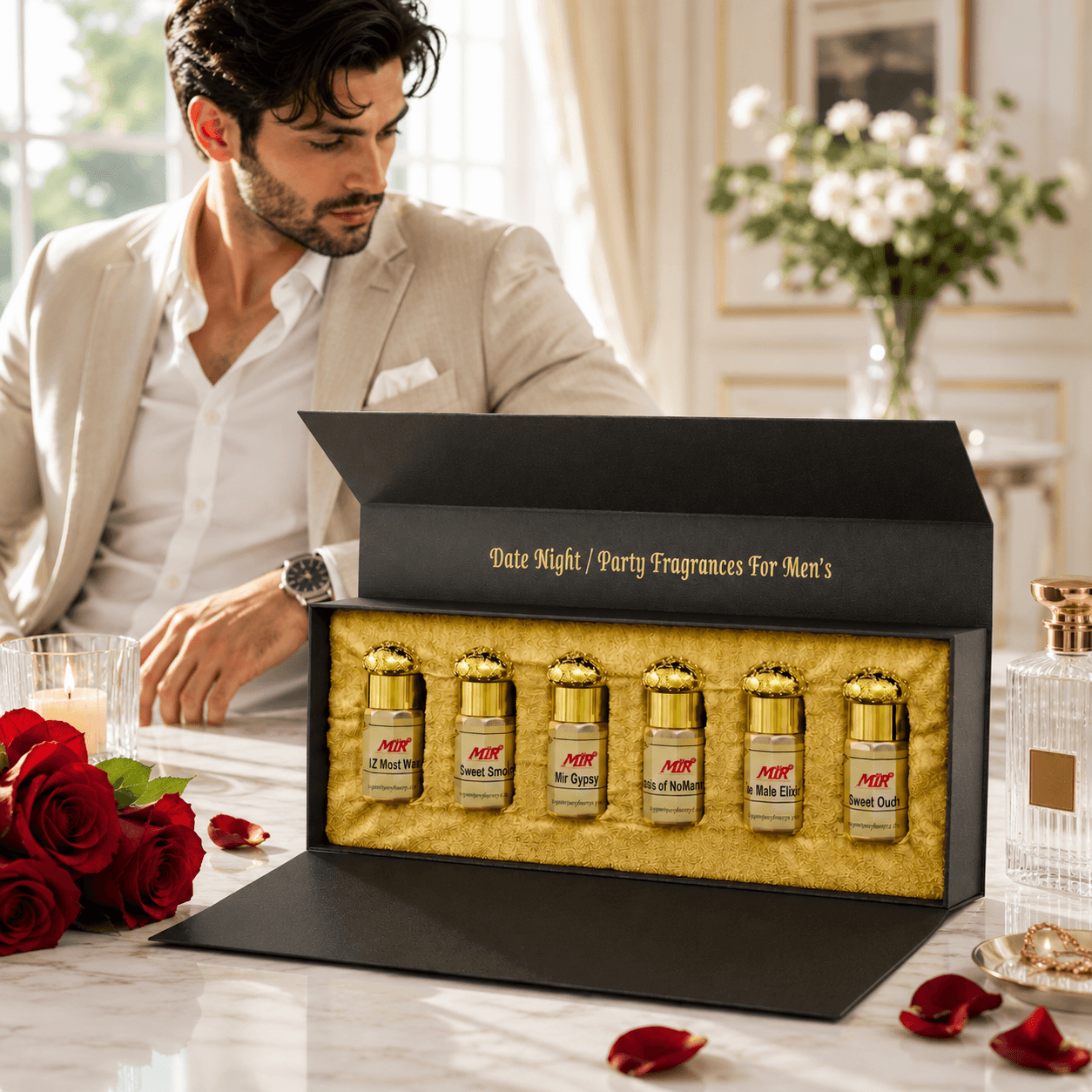 6-in-1 Irresistible Date Night Fragrance Set for Men