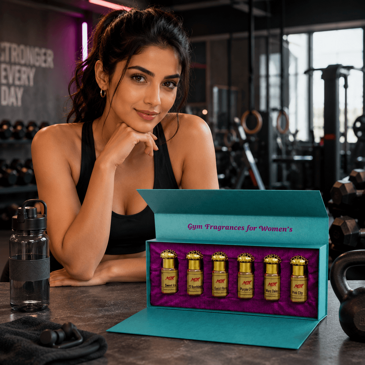 Pack of 6 world-class Gym Wear Fragrances for women