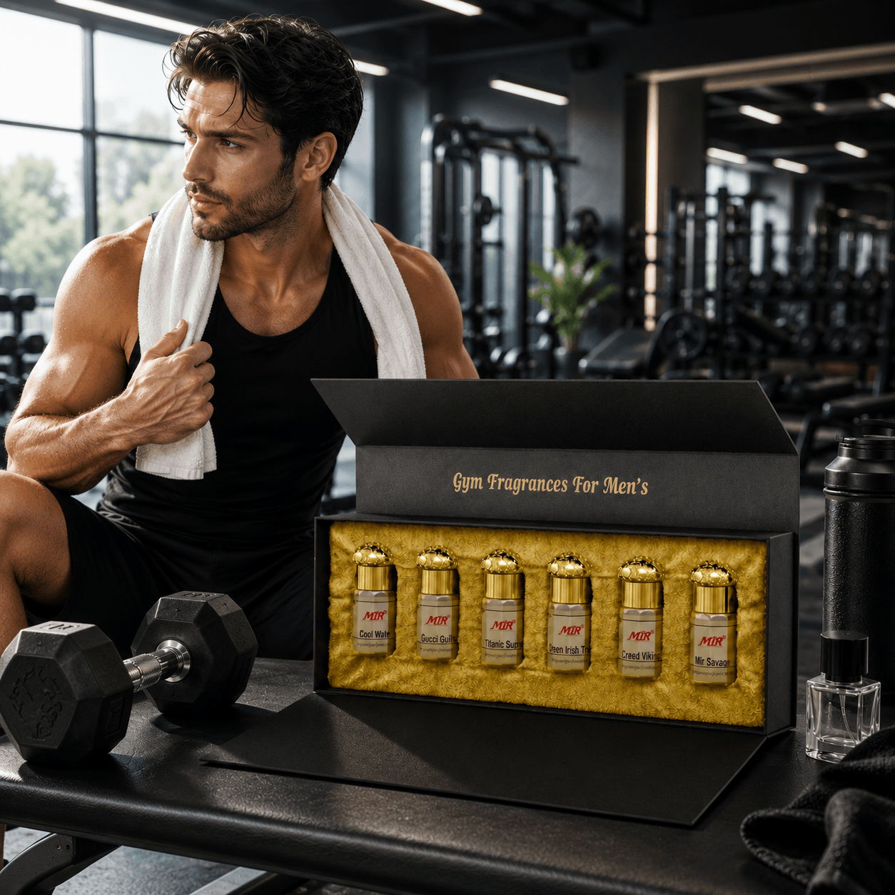 Pack of 6 world-class Gym Wear Fragrances for men