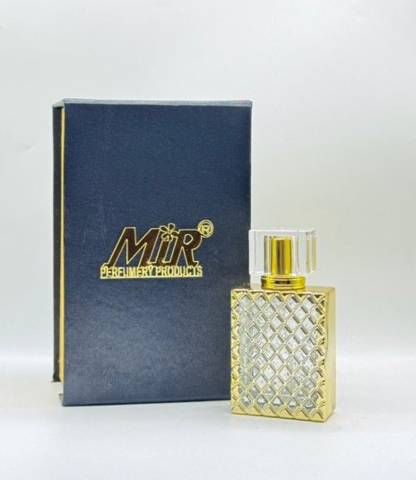 50 ml beautiful golden pattern perfume bottle with fancy gifting box